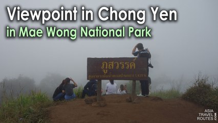 Viewpoint in Chong Yen in Mae Wong National Park