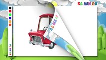 Funny toys. Easy vehicles puzzle game for toddlers, preschoolers, kids.