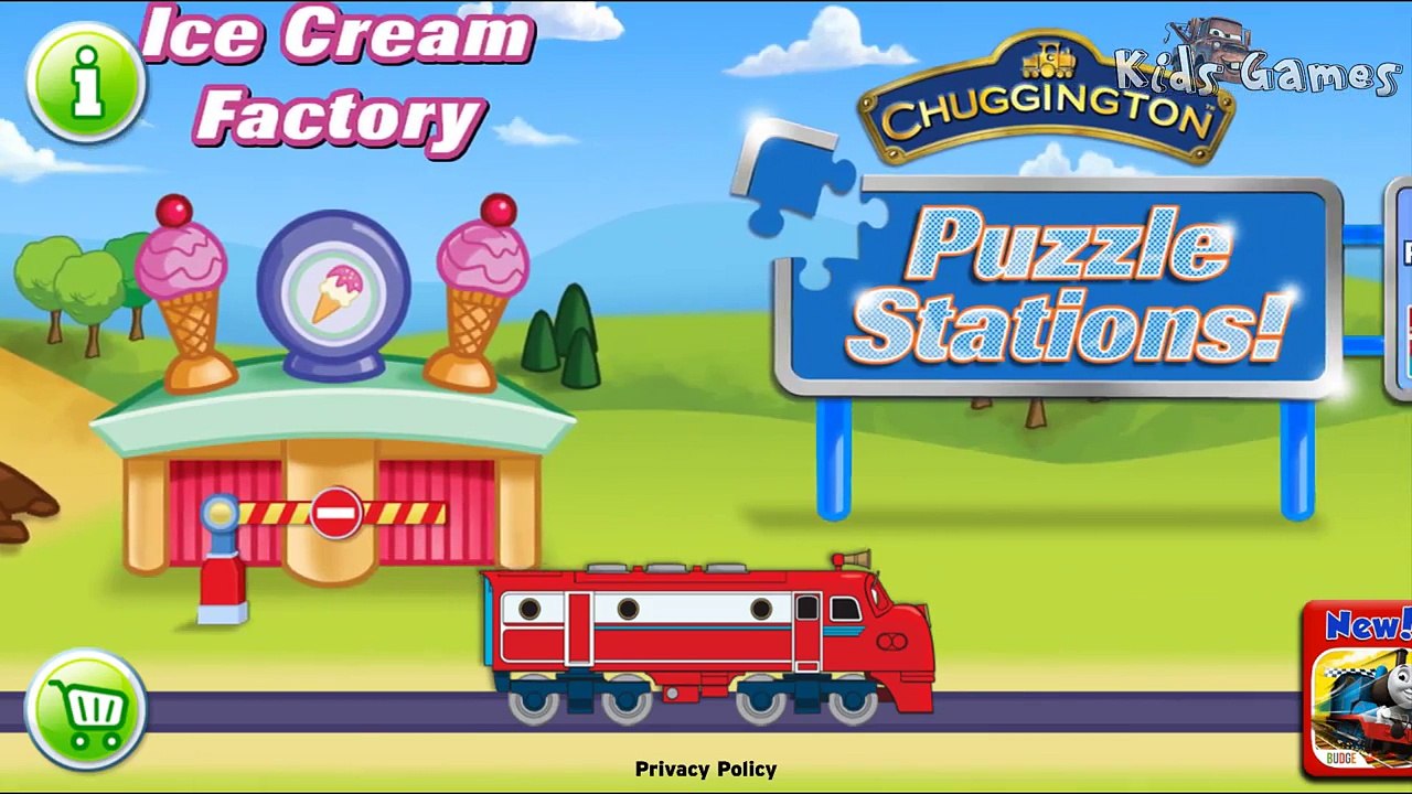 Train - puzzles for children - Game&Cartoon - Chuggington Puzzle Stations - HD
