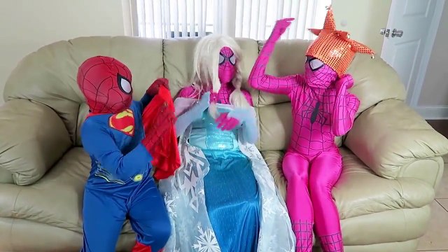 Venom Loses His Face Spiderman vs Joker vs Venom vs Frozen Elsa Funny Superheroes