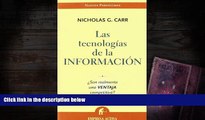 Read  Las Tecnologias De La Informacion/does It Matter? (Spanish Edition)  Ebook READ Ebook