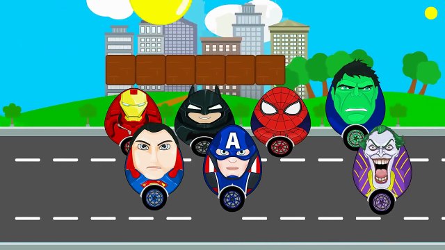 Color Surprise Eggs - Learn Numbers Cars for Kids and Children Spiderman Cartoon w