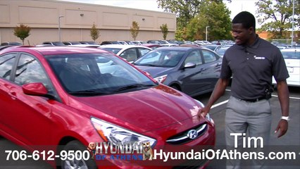 Red Hyundai Accent - Sleek & Sporty in stock at Hyundai of Athens, GA