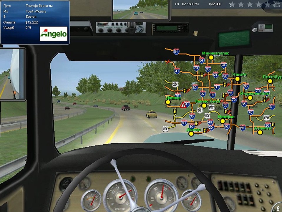 Прохождение игры 18 стальных колес по дорогам америки-часть 4