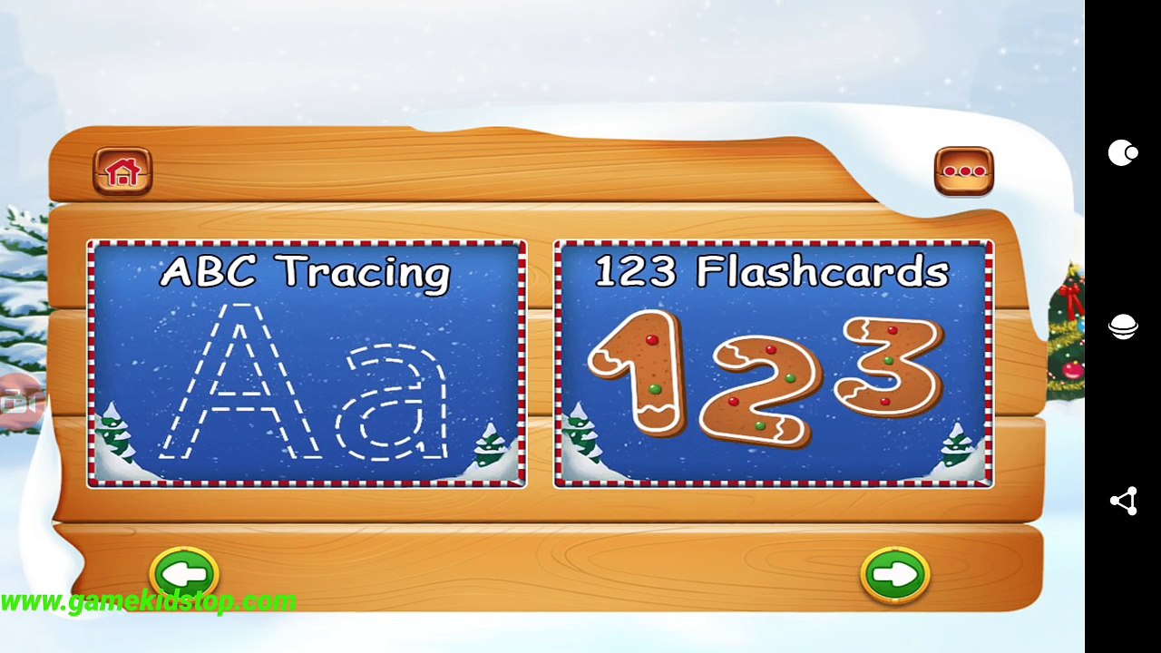 Counting Number and Trace alphabet from A to Z christmas for Kids - Kids Christmas Learning Games