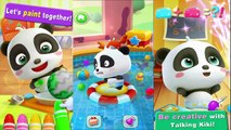 Baby Panda Learning To Color Food,  Talk To Kiki, Babybus Kids Games
