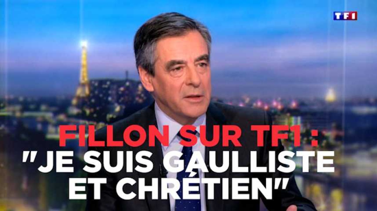 Fillon : "Je suis gaulliste et chrétien"