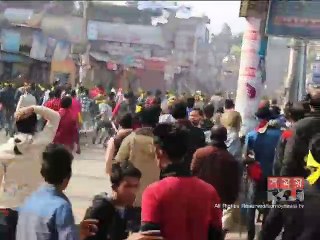 ঠাকুরগাঁওয়ে প্রতিষ্ঠাবার্ষিকীতে ছাত্রলীগের দু'গ্রুপের ব্যাপক সংঘর্ষ