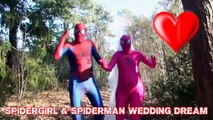 SPIDERMAN PINK SPIDERGIRL Dream Wedding Real Proposal Funny Superhero Movie in Real Life SHMIRL