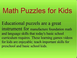 Fun Math Puzzles & Learning Games for Kids 🧩 | Kids Learning TV