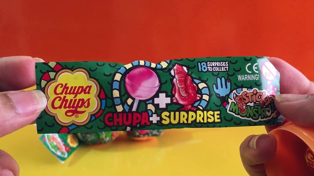 CHUPA CHUPS Surprise Lollipop unboxing- sticky Monstrous-KvHYymbSOFo