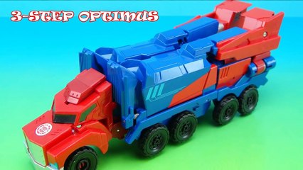 OPTIMUS PRIME ROBOTS IN DISGUISE 3-STEP CHANGER TOY VIDEO-eXwGqPb59sE
