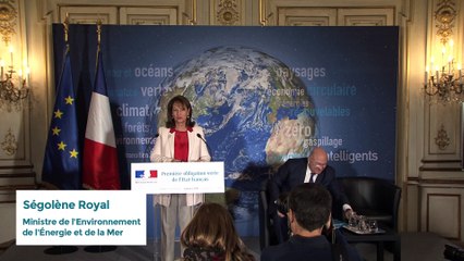 Ségolène Royal et Michel Sapin présentent le cadre de la première obligation verte de l’État français