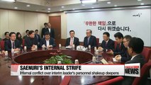 Internal conflict over interim leader's personnel shakeup intensifies