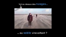 Une illusion d'optique sur la plage fait voler cette femme !