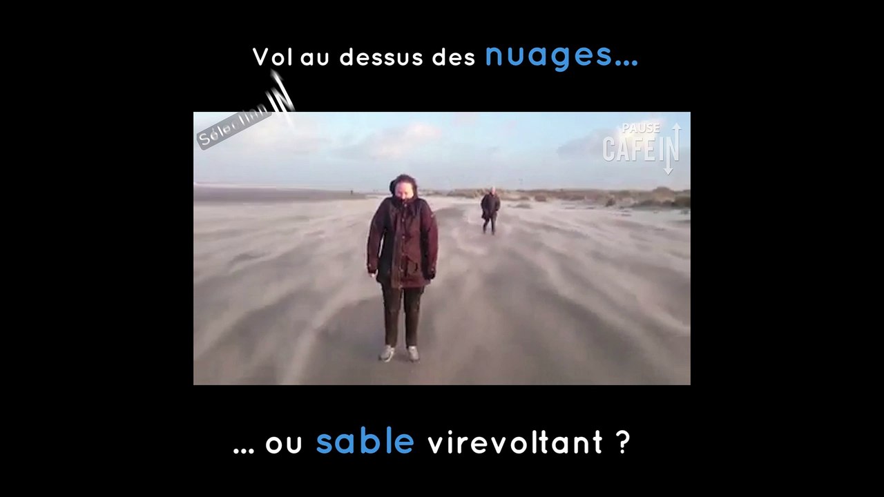 Une illusion d'optique sur la plage fait voler cette femme !