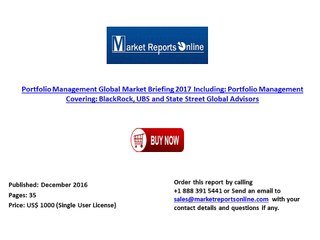 portfolio management global market briefing 2017