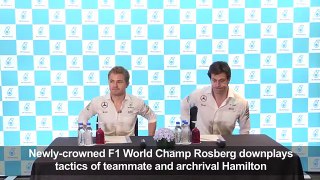 FI champion Rosberg defends 'understandable' Hamilton tactics