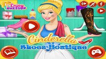 Cinderella Shoes Boutique Disney Princess Elsa Anna and Rapunzel Game