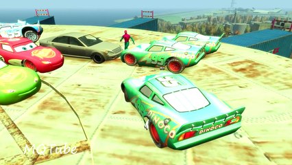 GREEN SPIDERMAN & RED SPIDERMAN & PINK SPIDERMAN | Funny Superheroes Movie | Cars COLORFUL McQueen