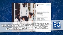 Kim Kardashian de retour sur les réseaux sociaux