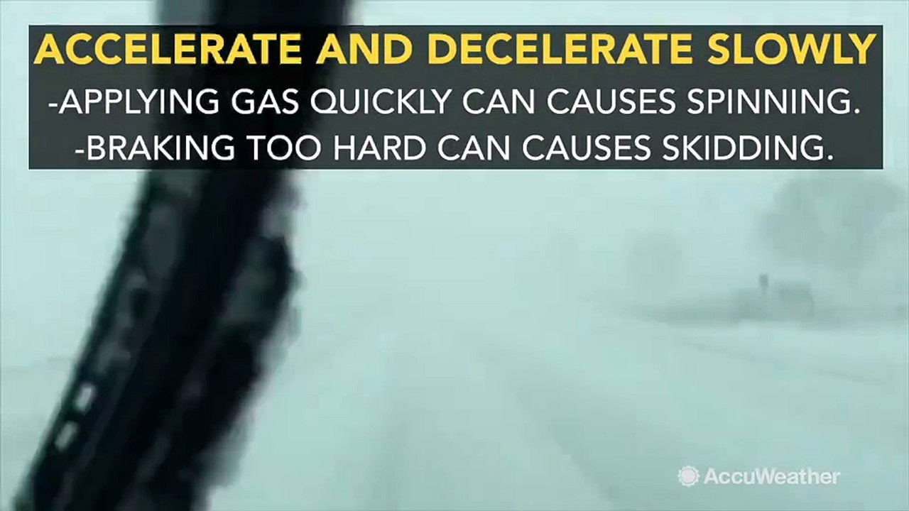 What to do if you find yourseld driving over black ice