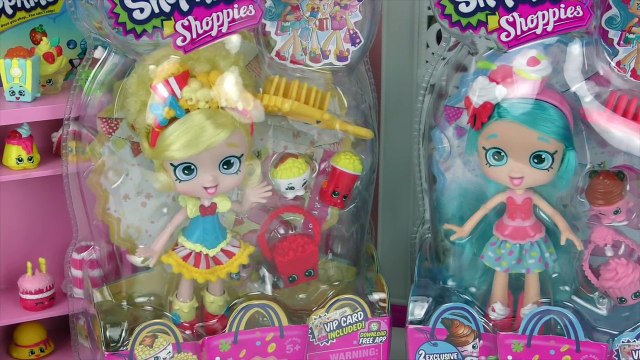 3 Shopkins Shoppies Dolls Jessicake Bubbleisha Poppette, Exclusive Shopkins Toy Unboxing Video-MwBx5Nw5d6U