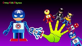 SuperHeroes Finger Family _ Nursery Rhymes for Children _ Robot Finger Family Song HD Version