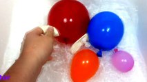 Learning Sizes Wet Balloons Finger Family Compilation | Learn Colours Baloon Finger Rhyme