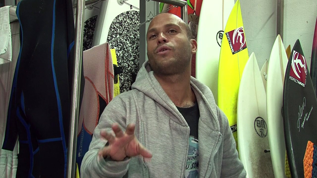 Brazilian surfer takes on Portugal's giant waves