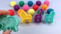 Fun Creative with Glitter Play Dough and Animal Molds for Kids