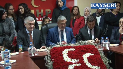 MHP MELİKGAZİ İLÇE BAŞKANI YÜCEBAŞ İLÇE BAŞKANLIĞI  İÇİN YENİDEN ADAY OLDU