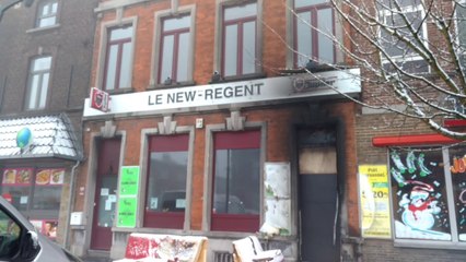 Un café brûle à Gilly la nuit du réveillon