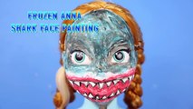 Disney Princess Frozen Anna Facepainting Shark Makeover Makeup Crayola Washable Paint