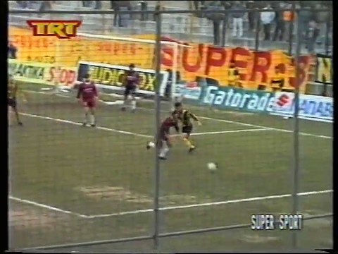 18η Άρης-ΑΕΛ 1-0 1994-95 Ντελόπουλος, Γεωργίου για το πέναλτυ του Άρη TRT