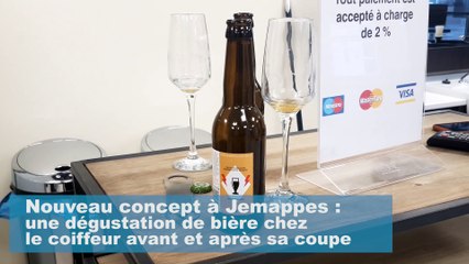 Mons : dégustation de bière chez le coiffeur