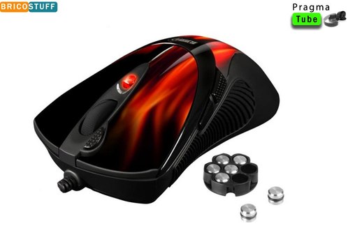 Souris filaire optique Sharkoon Fireglider gaming laser mouse 3600 DPI