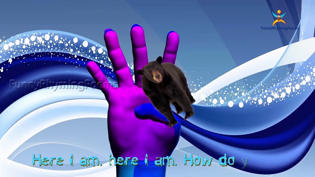 Crocodile attack Bear Finger family 3d rhyme | Animated Nursery Children Finger Family song