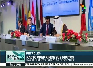 Acuerdo petrolero ya rinde frutos; aumenta precio del crudo
