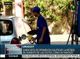 Los trabajadores uruguayos rechazan aumento en los servicios básicos