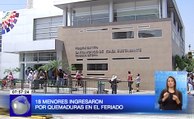 Menor herido con quemaduras por artefacto explosivo