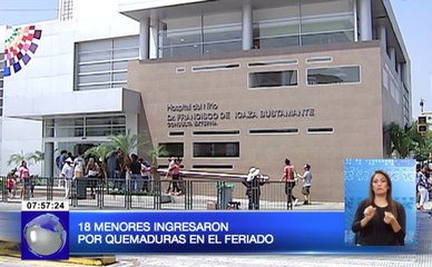 Menor herido con quemaduras por artefacto explosivo