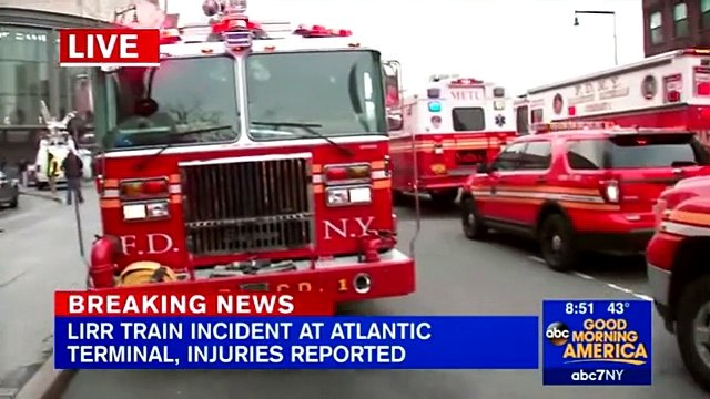 Accident de train à New York, un train de banlieue déraille en pleine heure de pointe