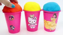 Play-Doh Ice Cream Minions Hello Kitty Disney princess Cups Surprise Eggs-How8CknyMsE
