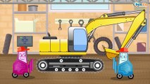 El Pequeño Tractor y el Camión infantiles - Planeta de Carros | La zona de construcción