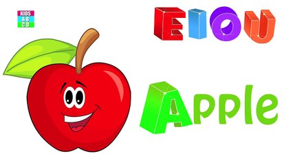The Vowels Song | Nursery Rhymes | Vowels for kids | Short and Long Vowels | A E I O U Song