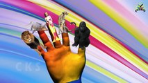 3D Dinosaurs Finger Family songs | Tiger Teddy Bear Finger Family Rhymes for Kids | Nursery rhymes