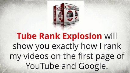 Tube Rank Explosion Review And Huge Bonus