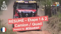 Résumé des étapes 1 & 2 - Quad/Camion - Dakar 2017
