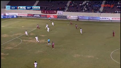 1-1 Pablo Gállego Goal - AEL Larisa 1-1 Veria – 04.01.2016 [HD]